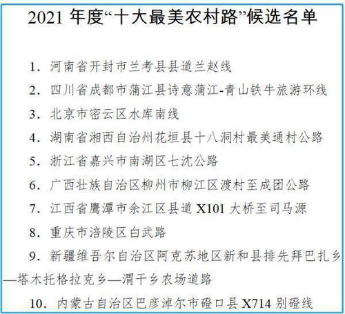 打卡去 走过路过都会念念不忘 这条路拟入选全国 最具人气的路